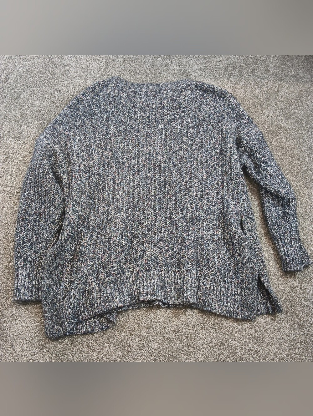 Aerie Sweater Women Size Medium Confetti Colorful Chunky Cable Knit - Picture 2 of 6